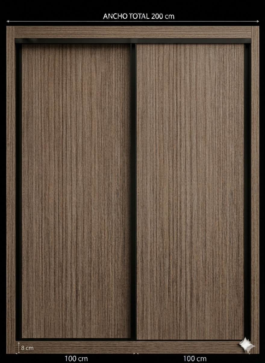 Puerta corredera Olmo Caramelo