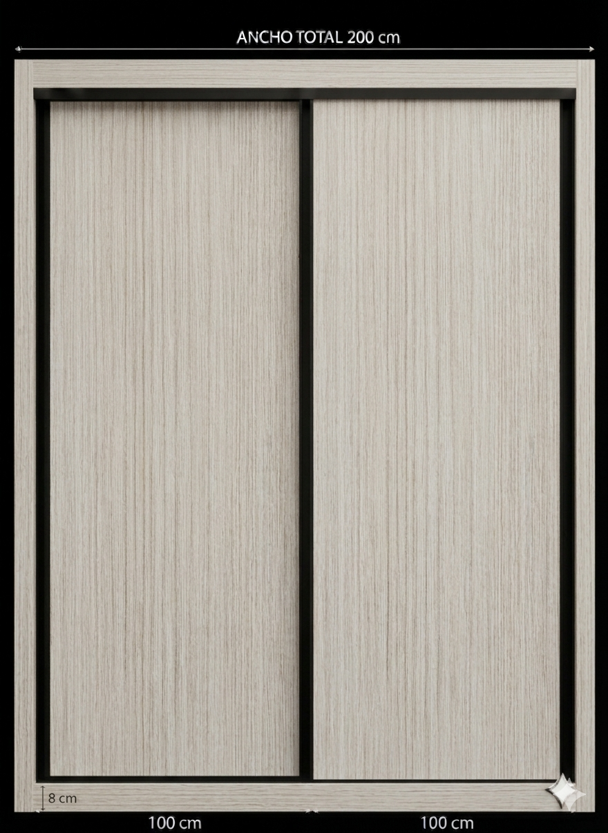 Puerta corredera Olmo Vainilla